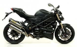 Arrow Race Tech Aluminium Carbon Endcap Set Ducati Streetfighter 848 2012-2015